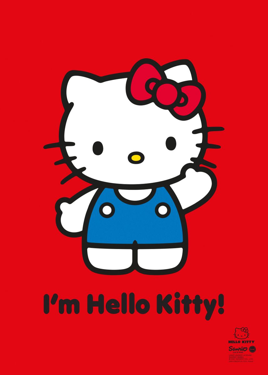 'I am Hello Kitty' Poster by Hello Kitty  | Displate