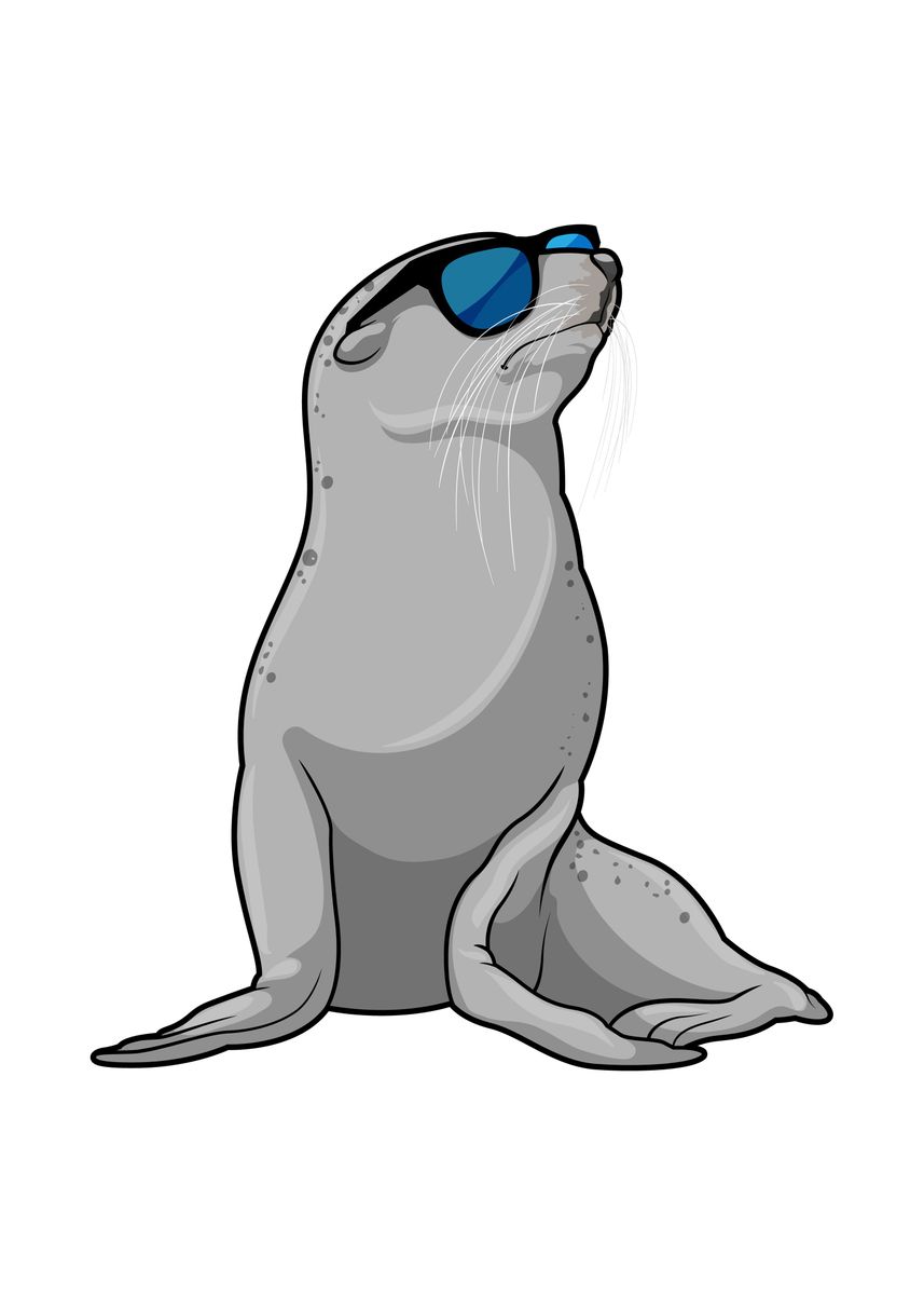 ‘Seal Sunglasses’ Poster by Markus Schnabel | Displate