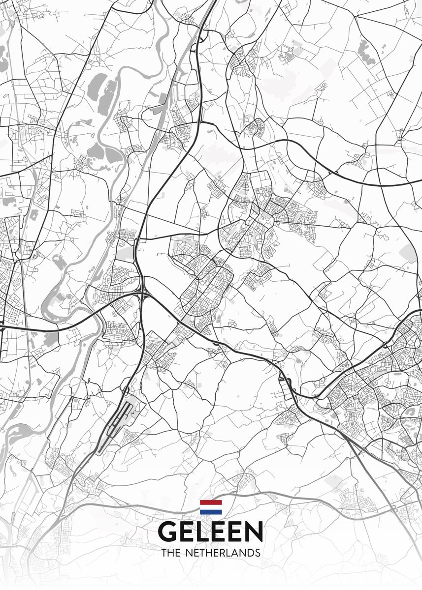 'Geleen NL' Poster, picture, metal print, paint by IMR Designs Displate