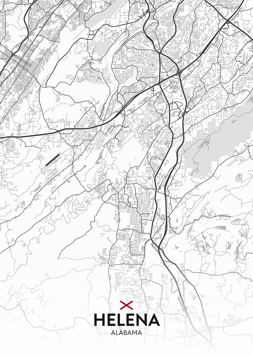 'Helena AL' Poster by IMR Designs Displate