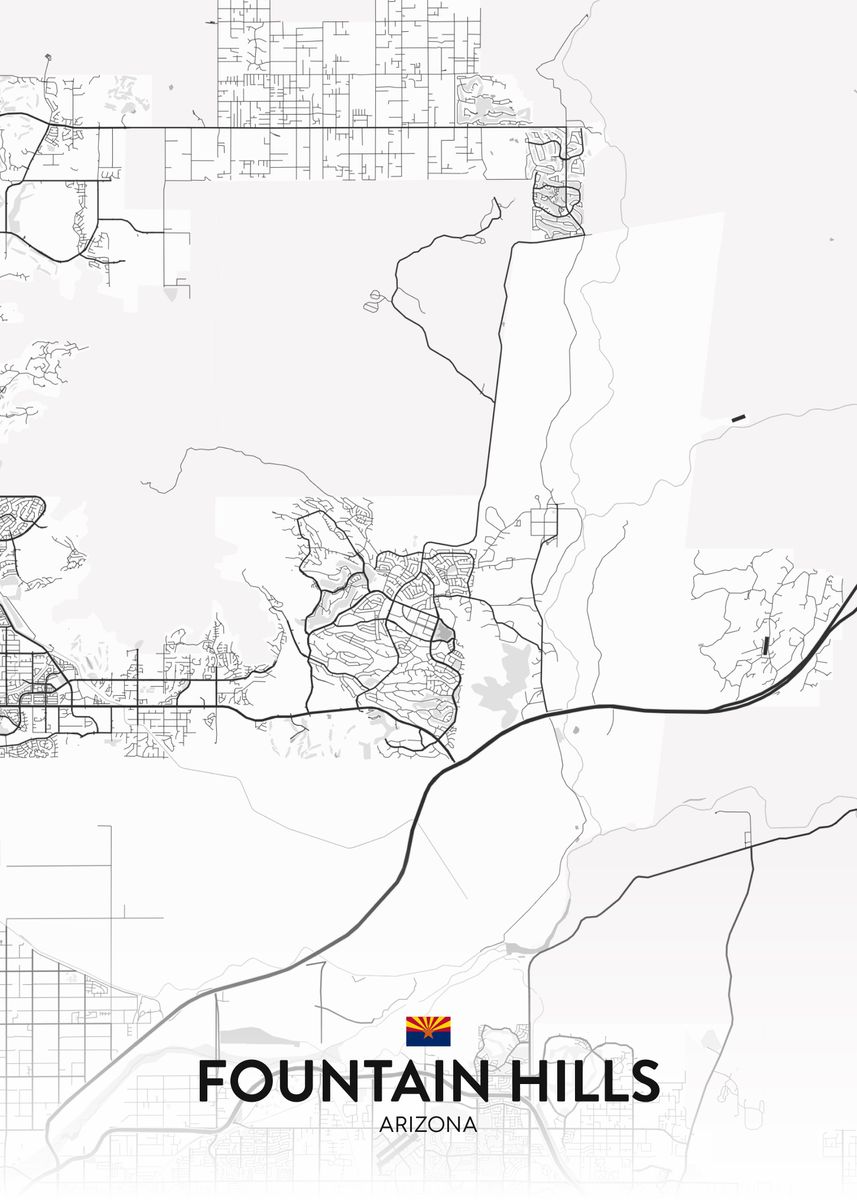 'Fountain Hills AZ' Poster by IMR Designs Displate