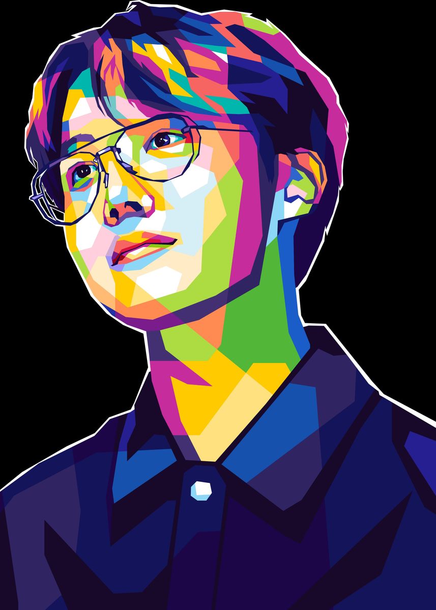 Kpop Singer Wpap Poster By Jos Wazowski Displate