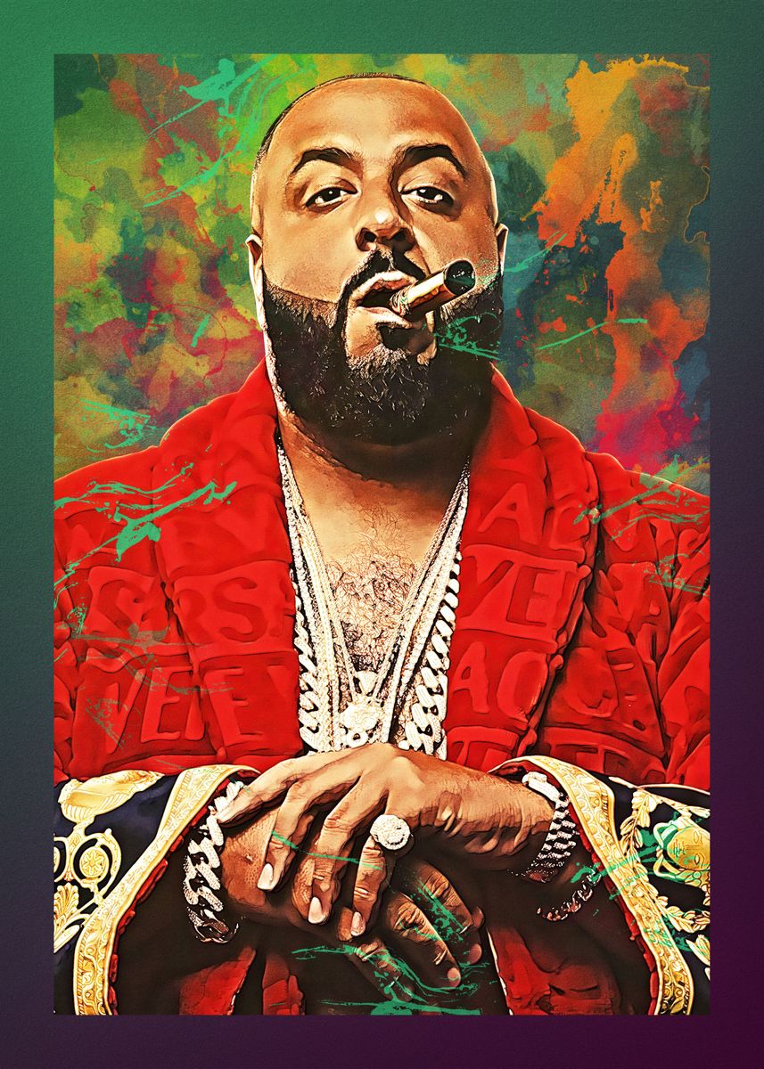 'DJ Khaled' Poster by Alva Donna | Displate