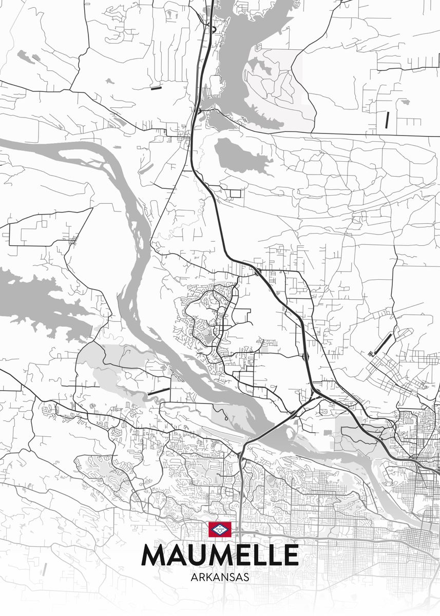 'Maumelle AR' Poster by IMR Designs Displate