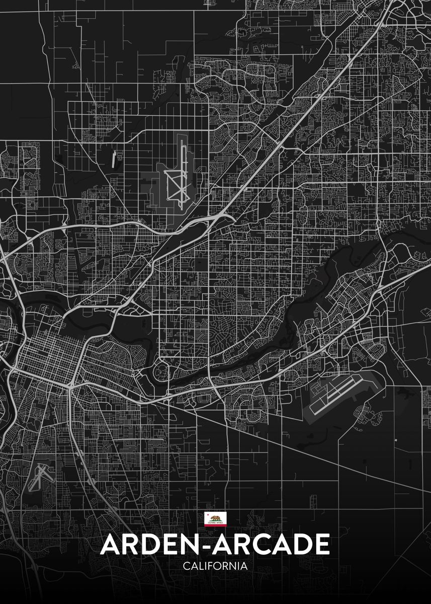 'Arden Arcade CA' Poster by IMR Designs Displate