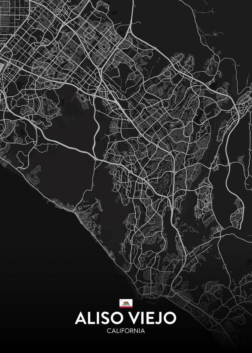 'Aliso Viejo CA' Poster by IMR Designs Displate