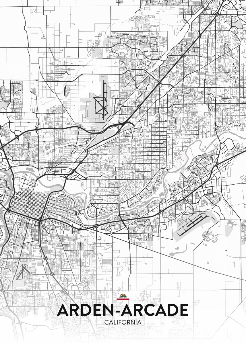 'Arden Arcade CA' Poster by IMR Designs Displate