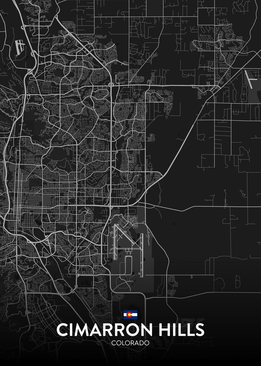 'Cimarron Hills CO' Poster by IMR Designs Displate