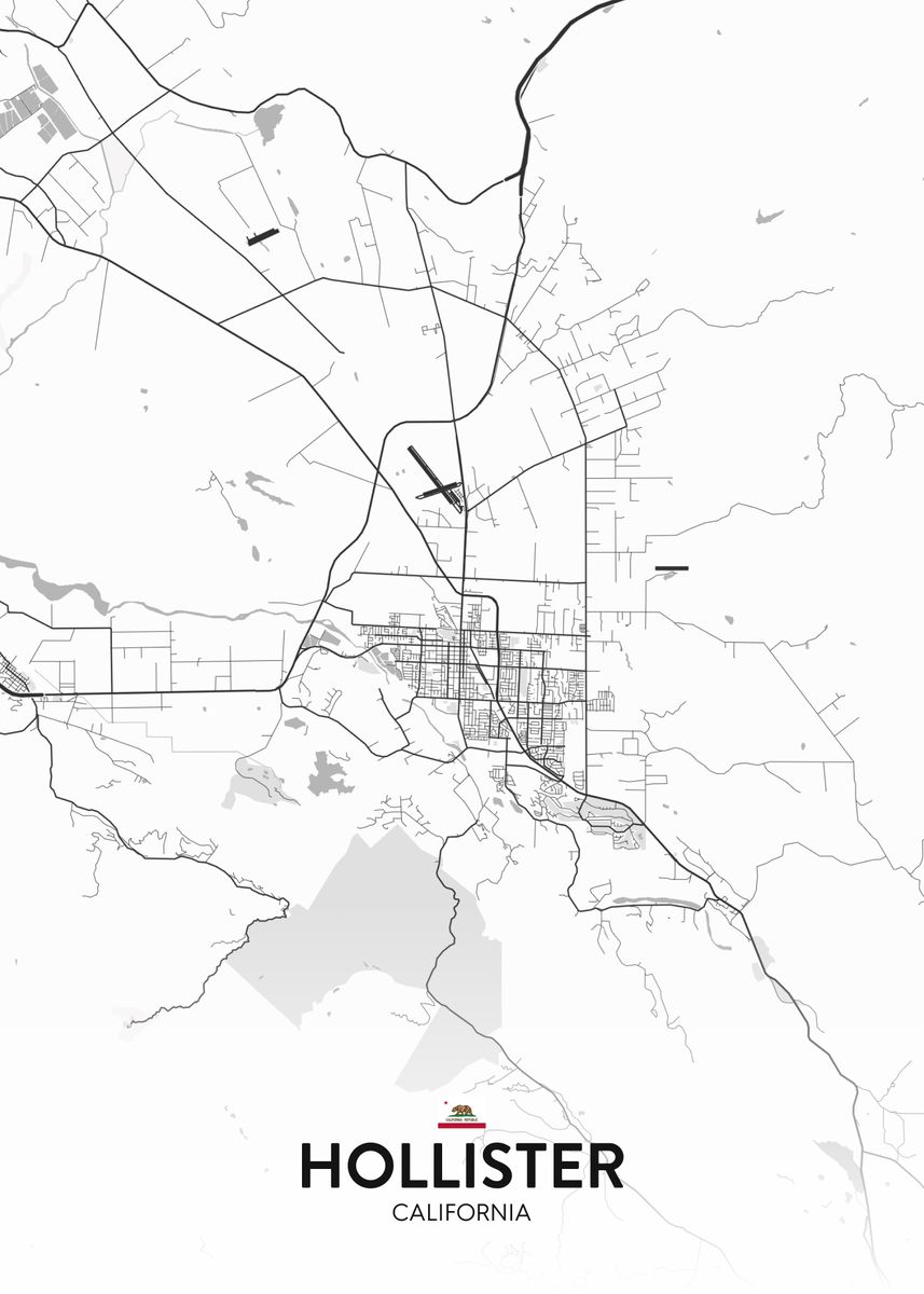 'Hollister CA' Poster by IMR Designs Displate