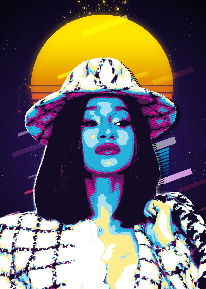 'Cardi B' Poster by Trending Music Retro | Displate