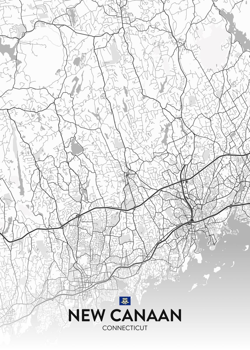 New Canaan CT Poster By IMR Designs Displate 