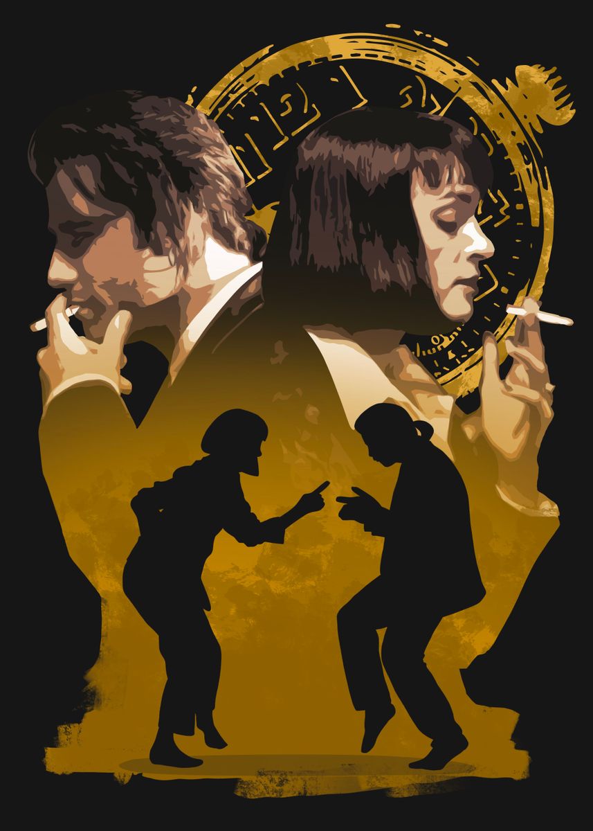 Pulp Fiction Mia Vincent Poster By Nhan Hoang Displate