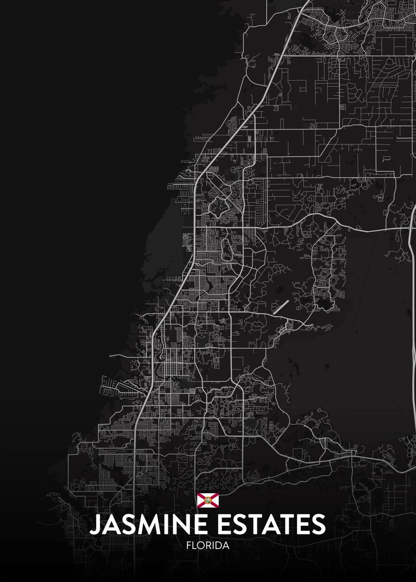 'Jasmine Estates FL' Poster by IMR Designs Displate