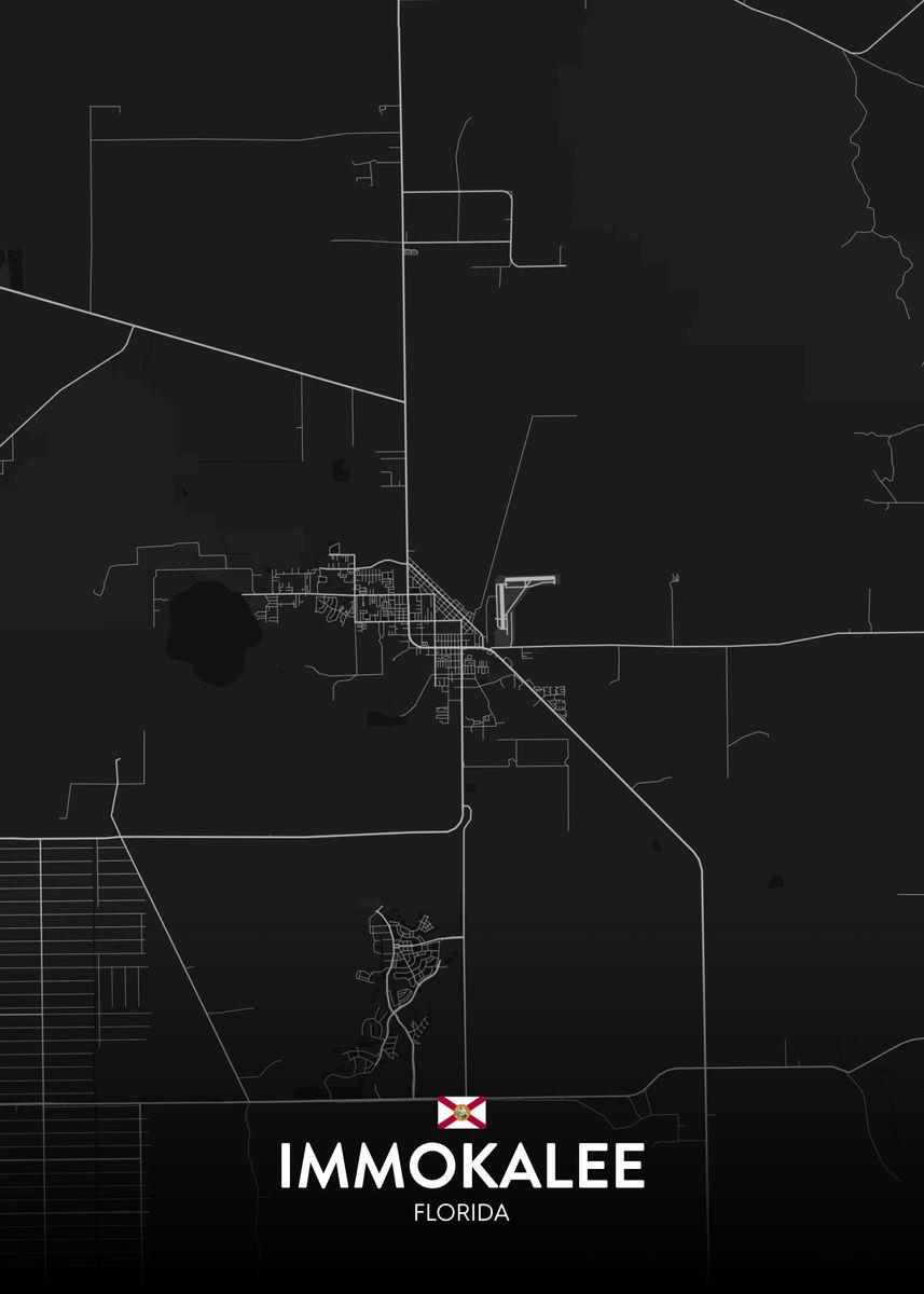 'Immokalee FL' Poster by IMR Designs Displate