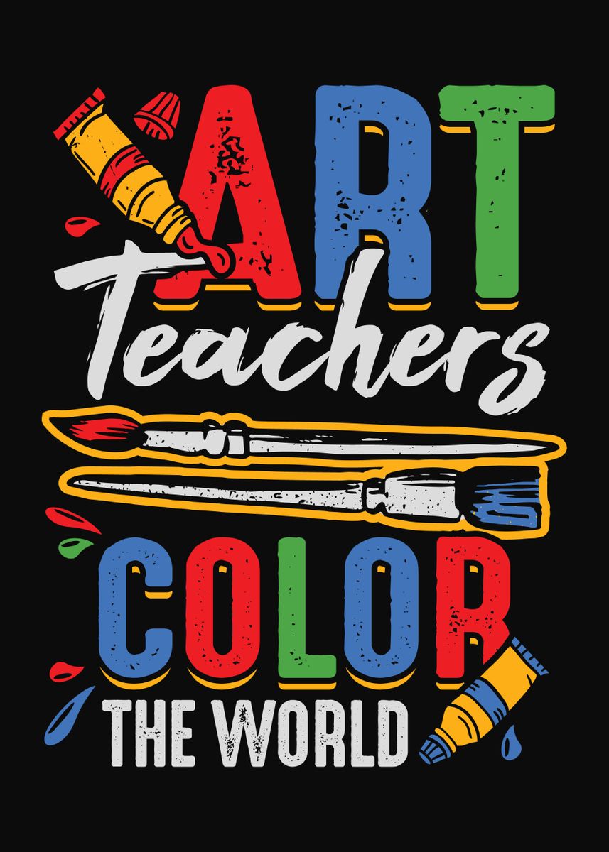 'art Teacher Design' Poster By Marcel Doll 