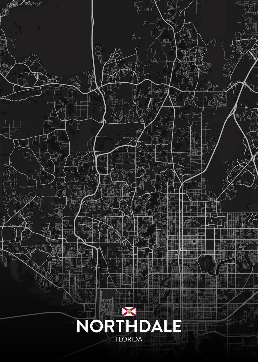 'Northdale FL' Poster by IMR Designs Displate