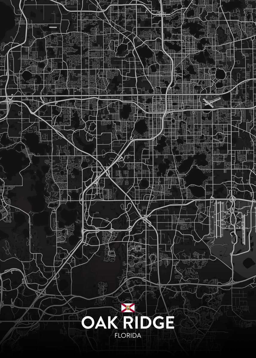 'Oak Ridge FL' Poster by IMR Designs Displate