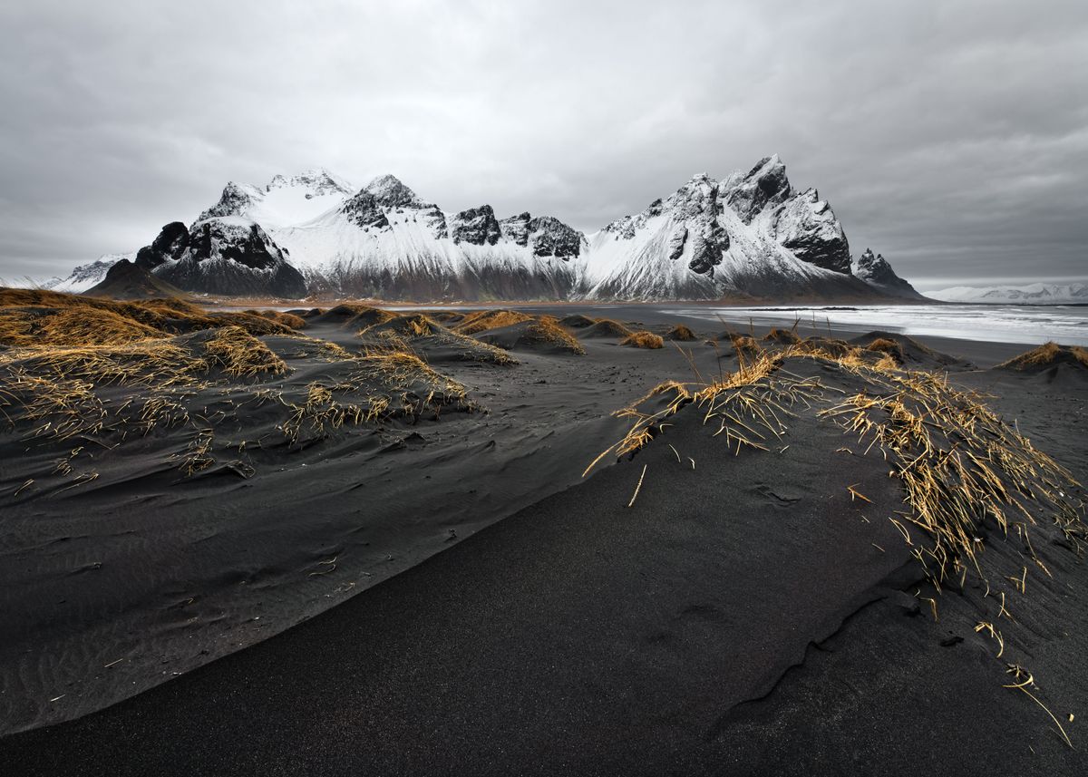 'Iceland black sand dunes' Poster by Ralf Lehmann | Displate