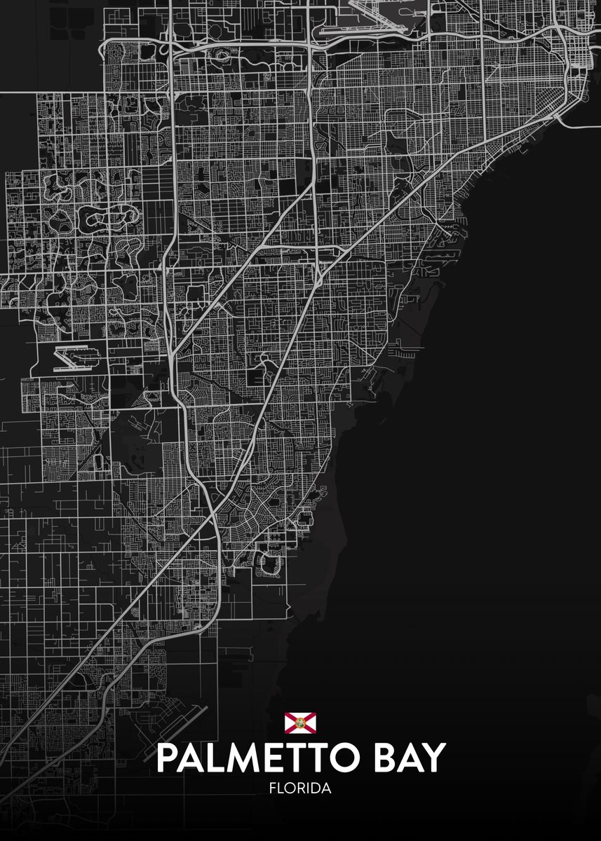 'Palmetto Bay FL' Poster by IMR Designs Displate