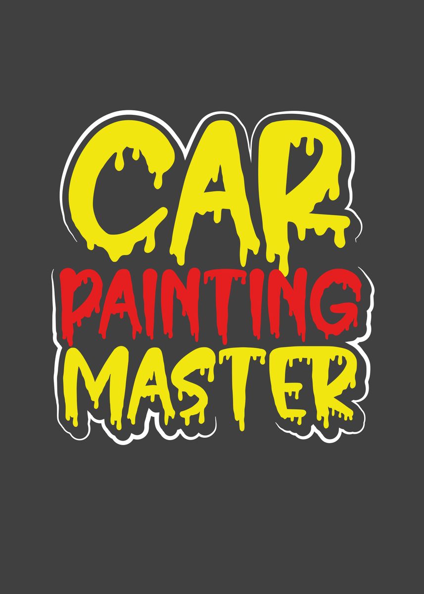 'Car Painting master' Poster by BeMi Displate