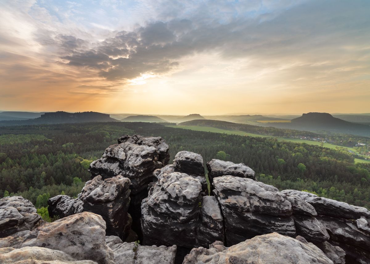 'Elbe Sandstone Mountains' Poster by Ralf Lehmann | Displate