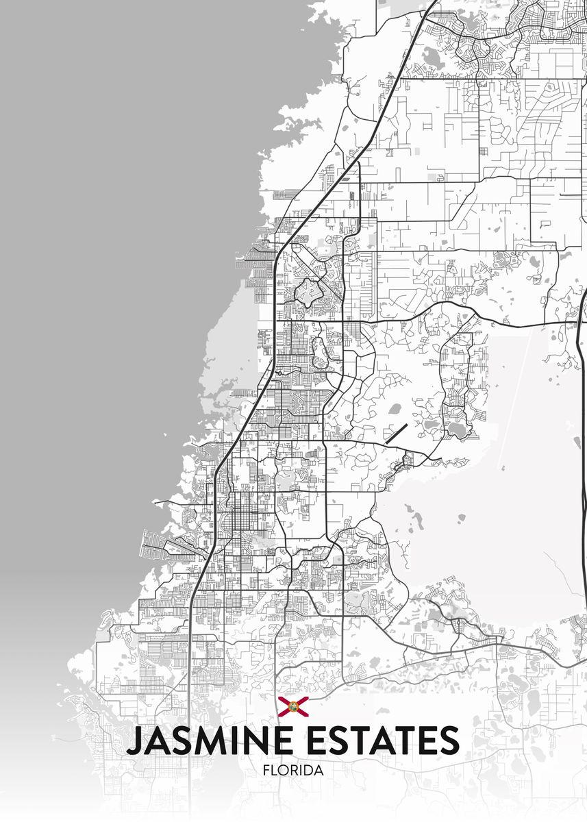 'Jasmine Estates FL' Poster by IMR Designs Displate