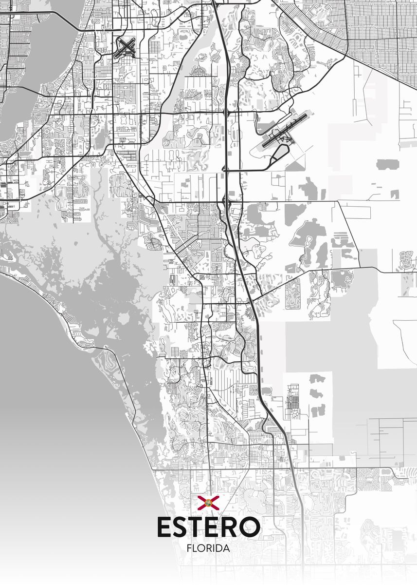 Estero FL Poster By IMR Designs Displate 