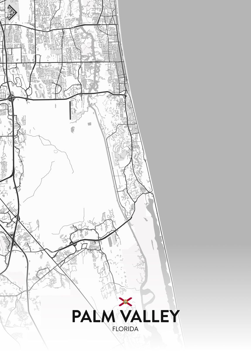 'Palm Valley FL' Poster by IMR Designs Displate