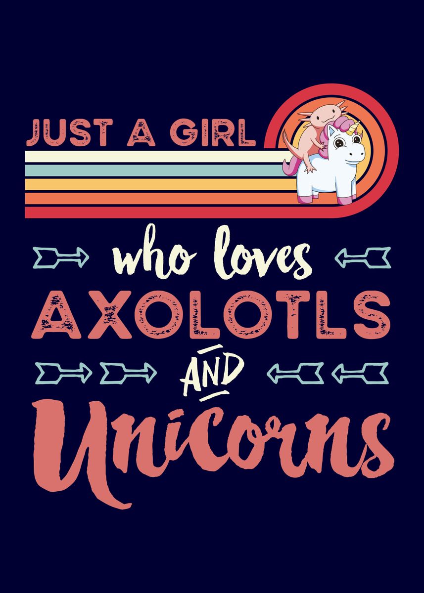 This Girl Loves Axolotls - Axolotl Gifts for Girls Greeting Card