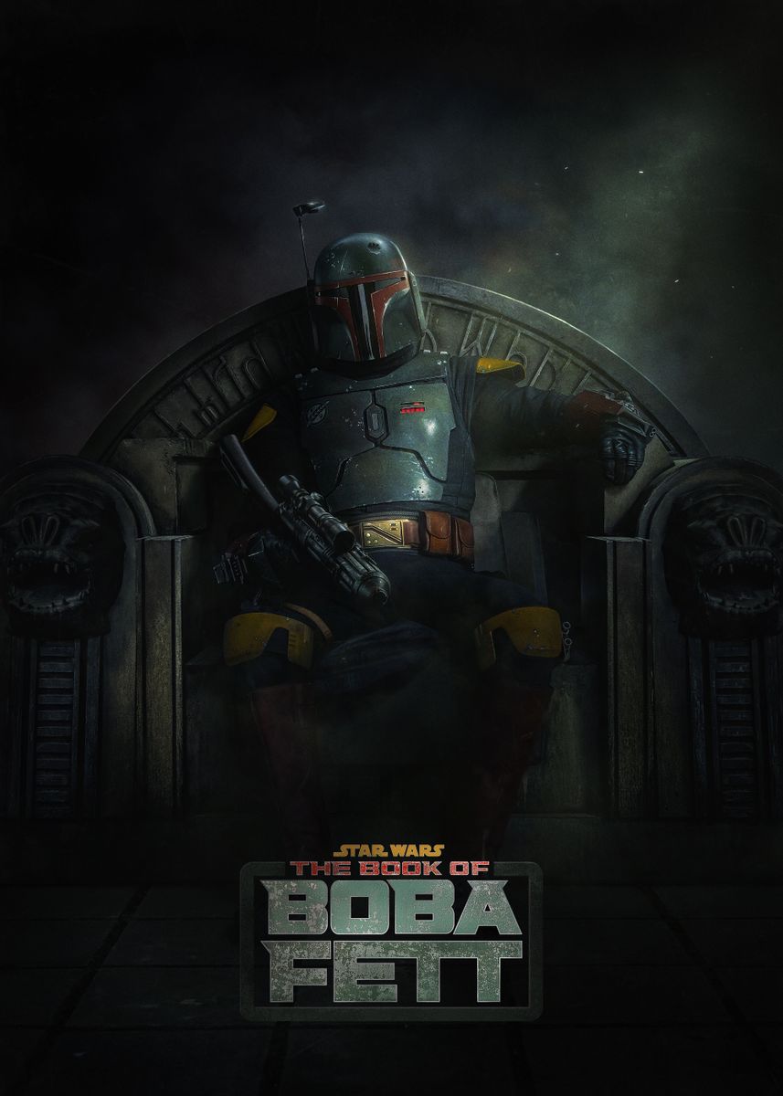 'The Book of Boba Fett vertical with logo' Poster, picture, metal print ...