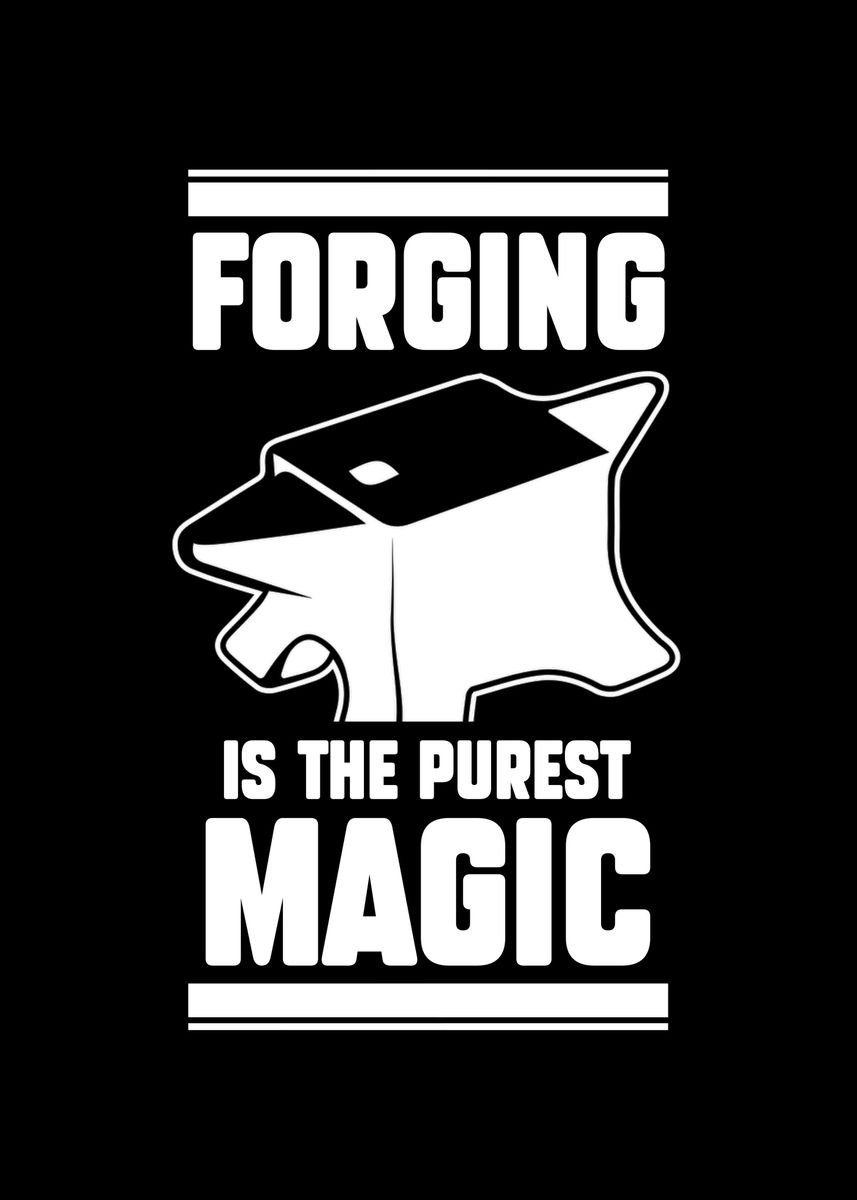 'Blacksmiths Text Art Gift' Poster by TW Design Displate