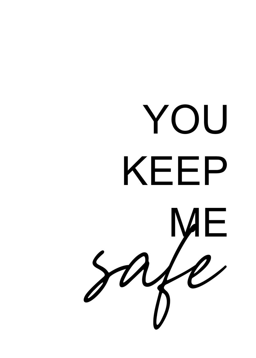 'Safe' Poster by Neon Moon Displate
