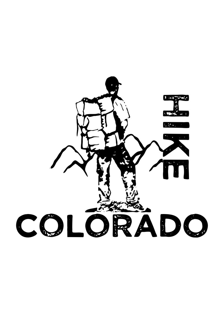 'colorado hike' Poster, picture, metal print, paint by rasyid