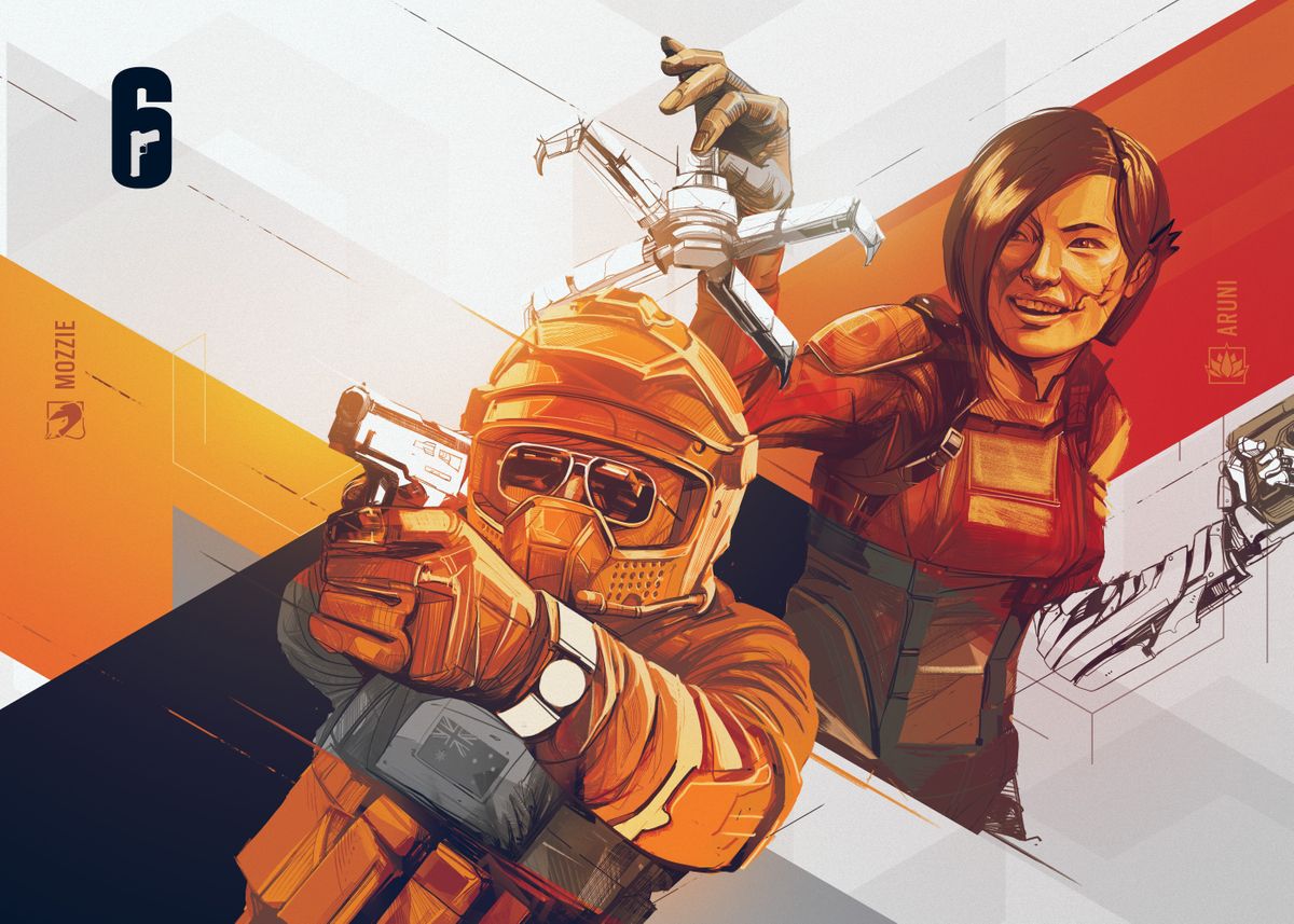 'Mozzie And Aruni Art' Poster by Rainbow Six Siege Displate