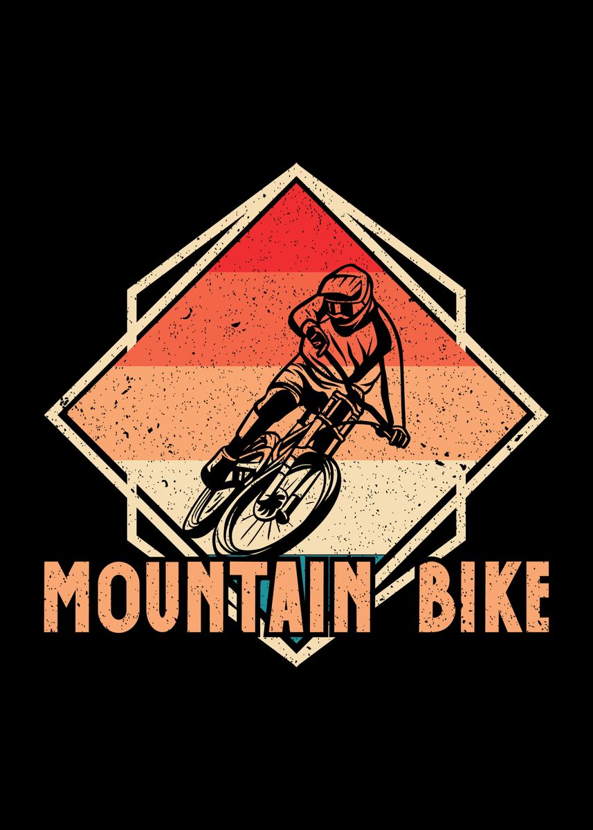 'mountain Bike Bicycle' Poster By Steven Zimmer 