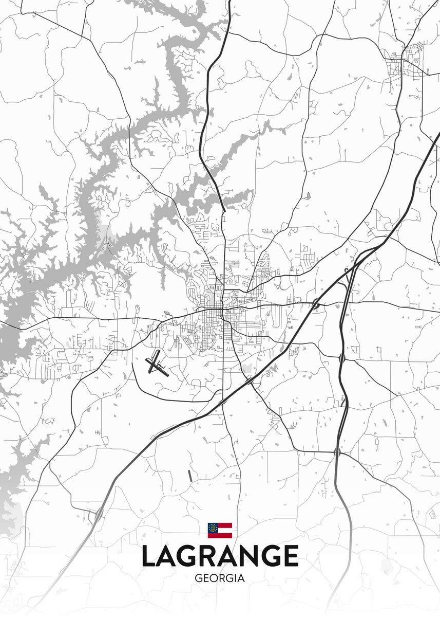'LaGrange GA' Poster by IMR Designs Displate