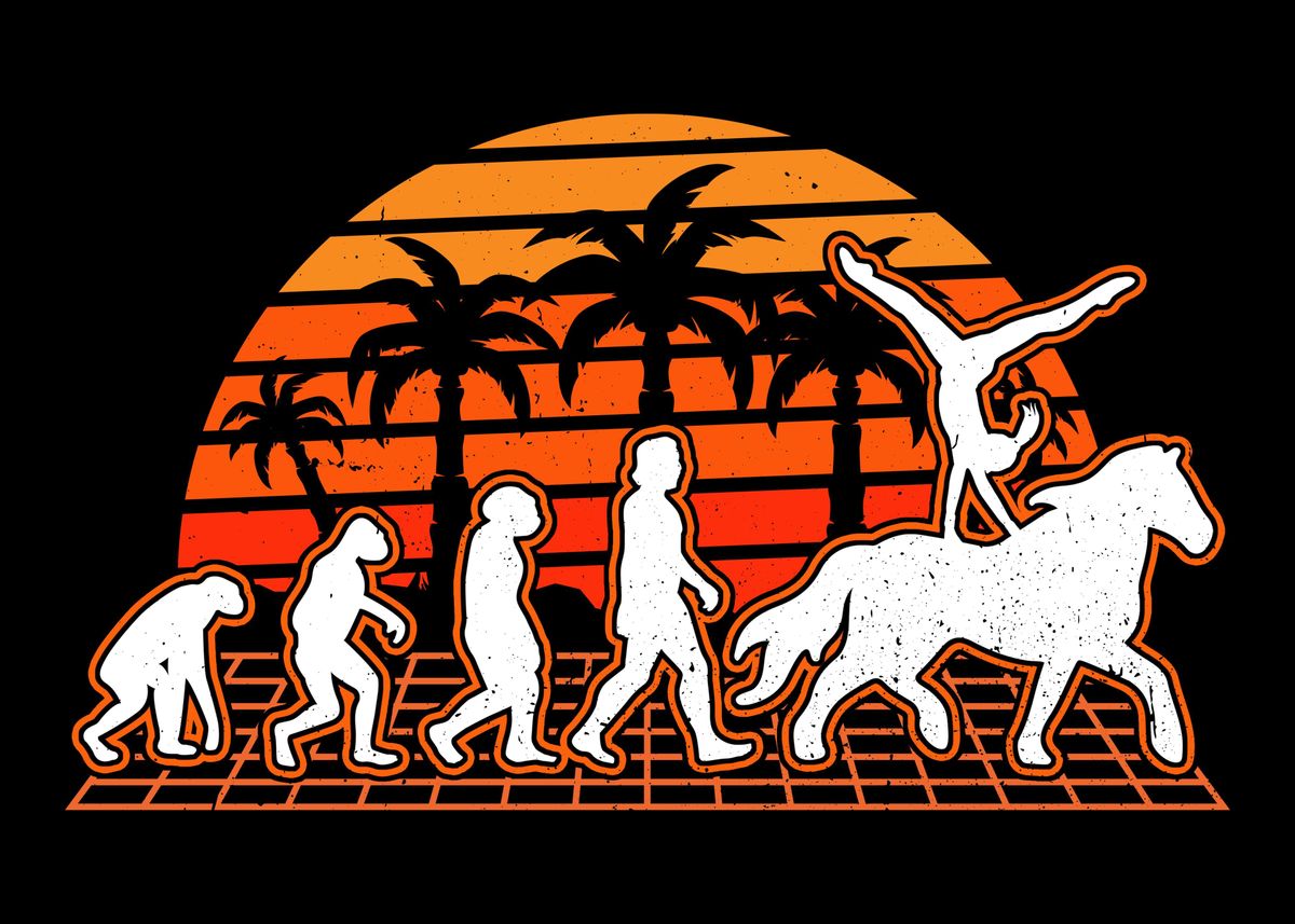 'Vaulting Evolution Sunset' Poster by FavoritePlates | Displate