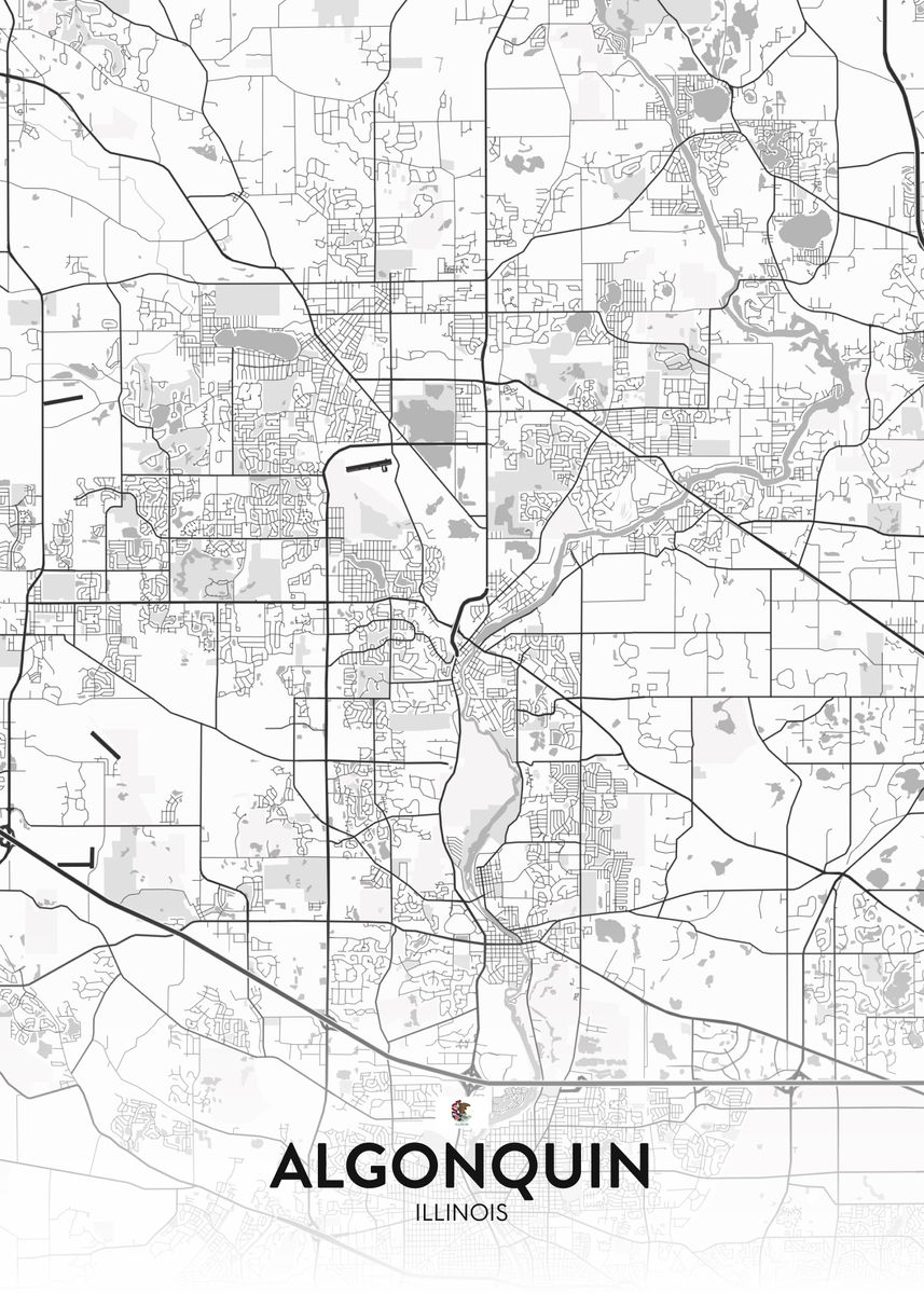 'Algonquin IL' Poster by IMR Designs Displate