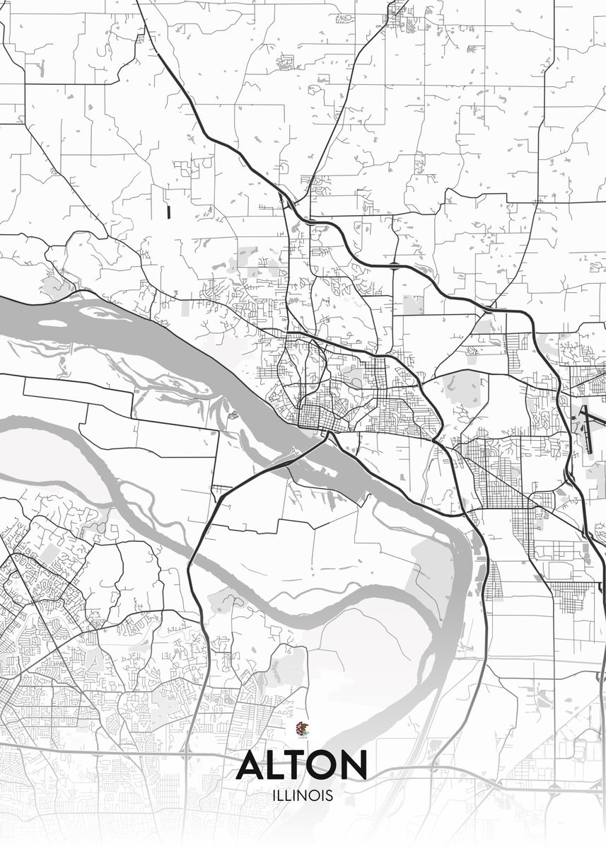 'Alton IL' Poster by IMR Designs Displate