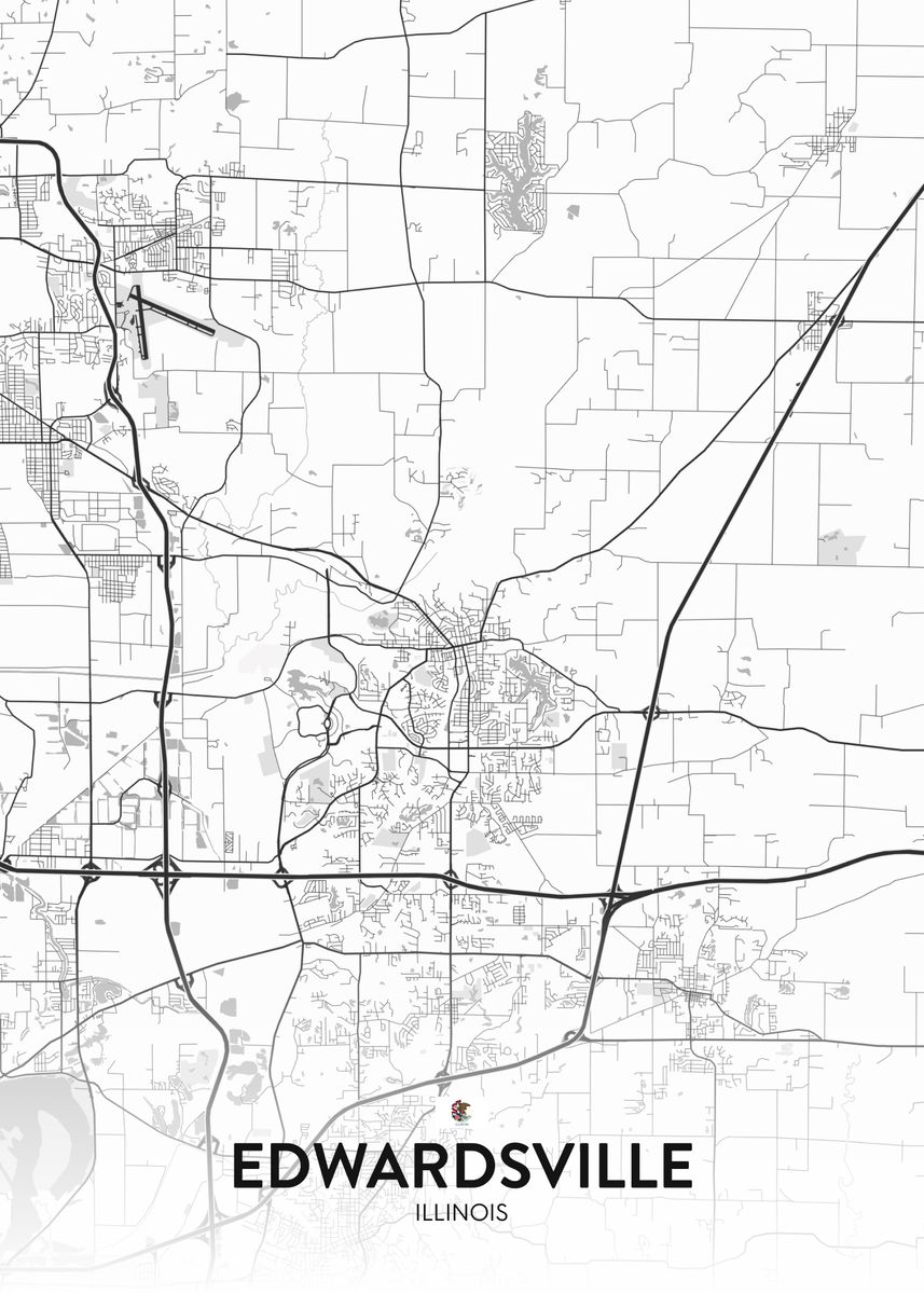 'Edwardsville IL' Poster by IMR Designs Displate
