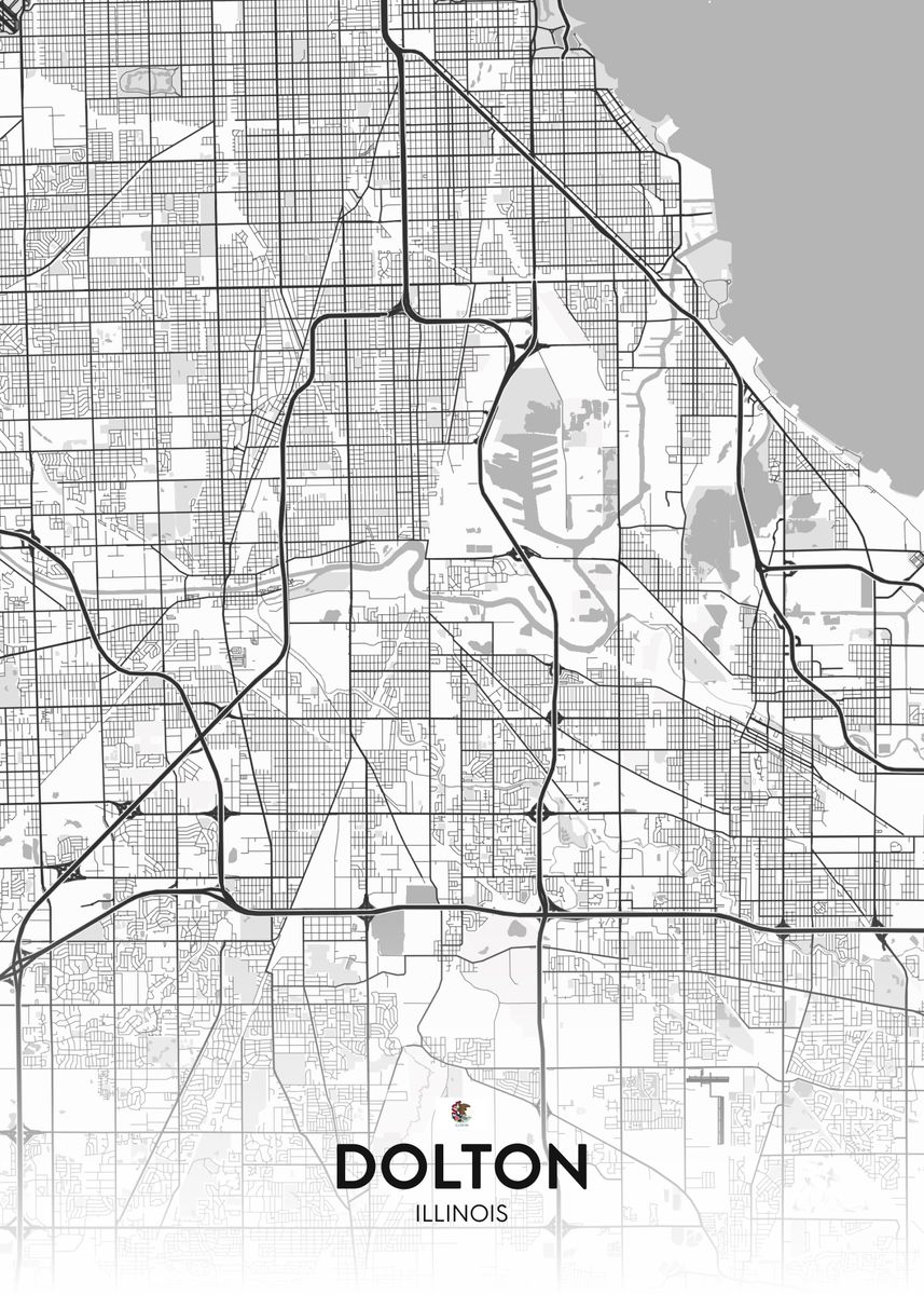 'Dolton IL' Poster by IMR Designs Displate