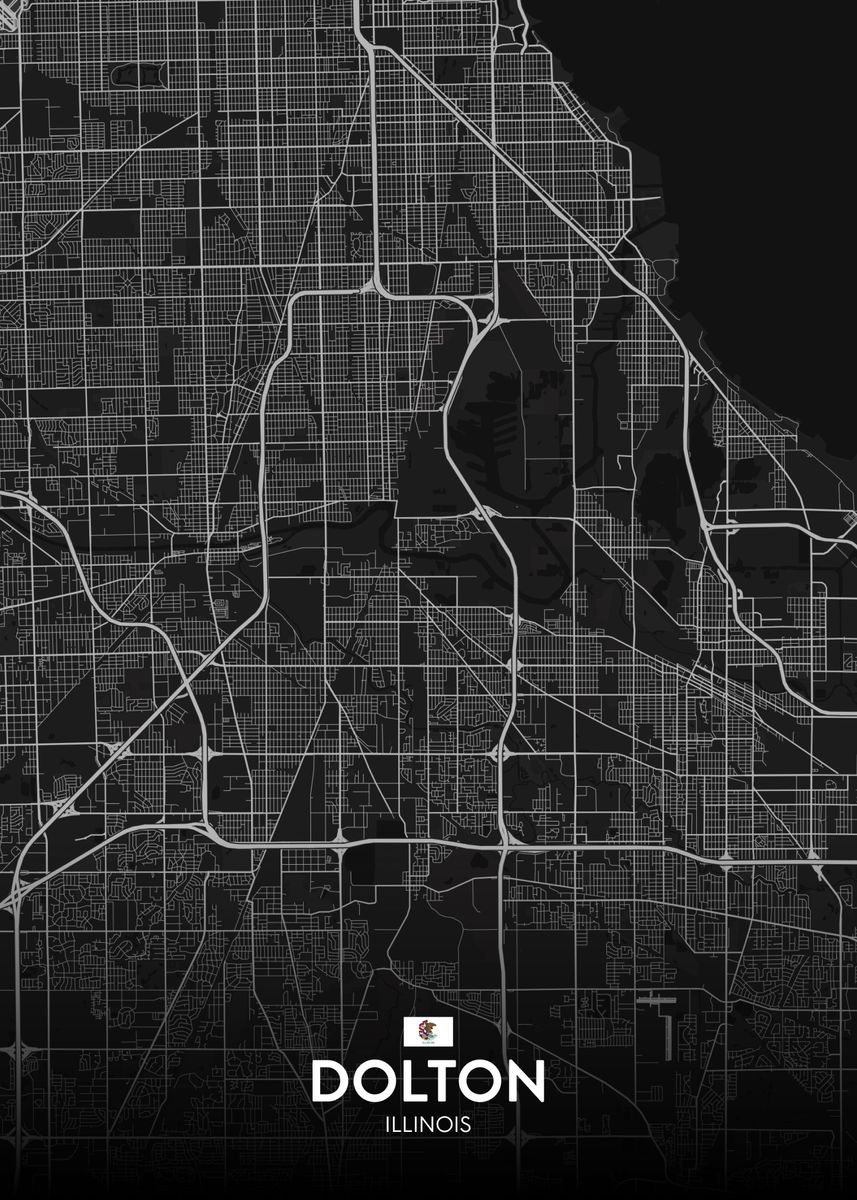 'Dolton IL' Poster by IMR Designs Displate