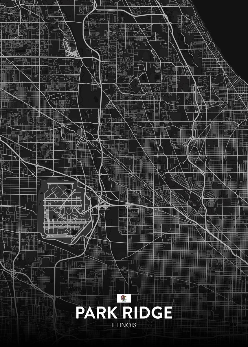 'Park Ridge IL' Poster by IMR Designs Displate