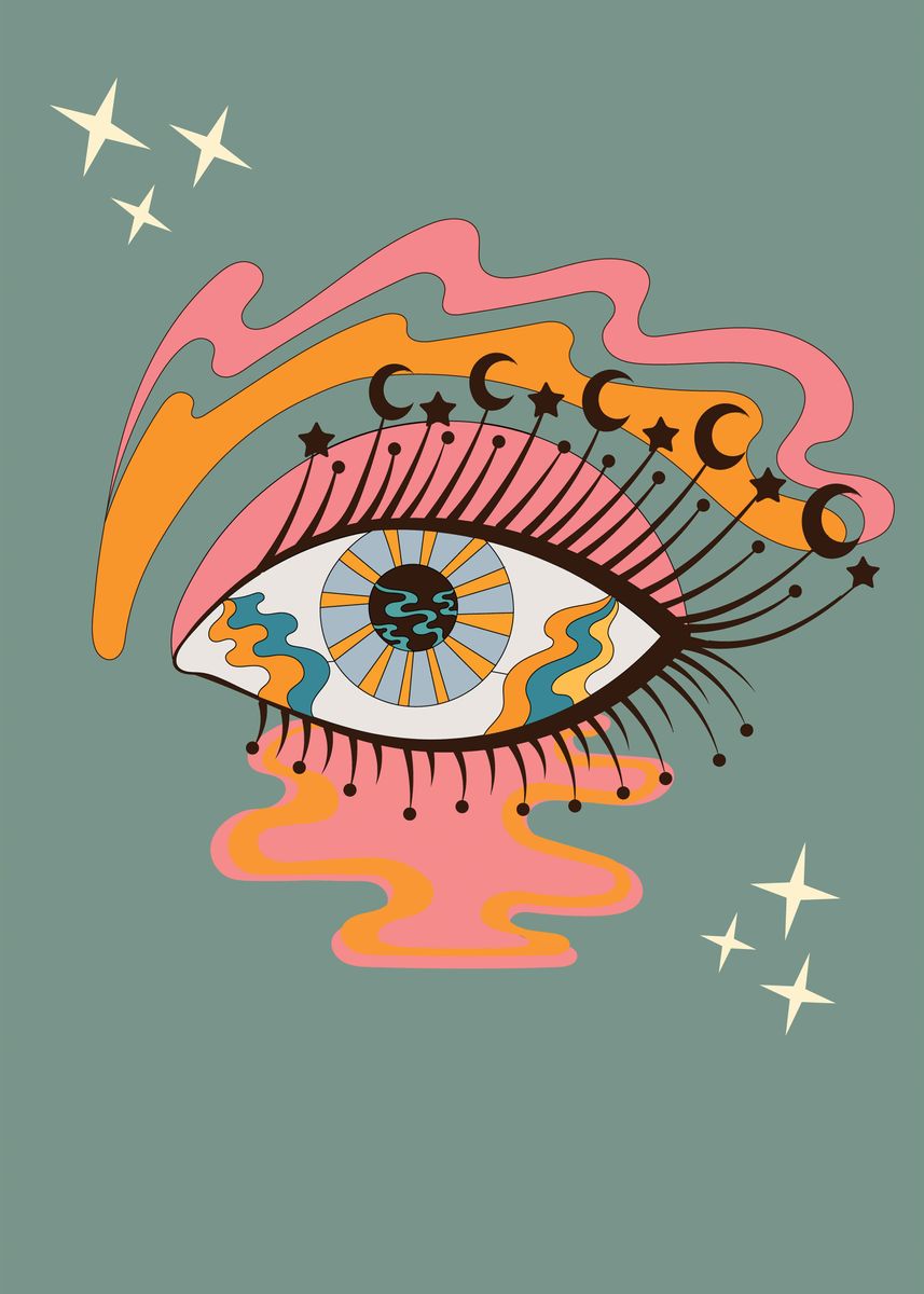 'Cosmic Eye' Poster by Natalie muir | Displate