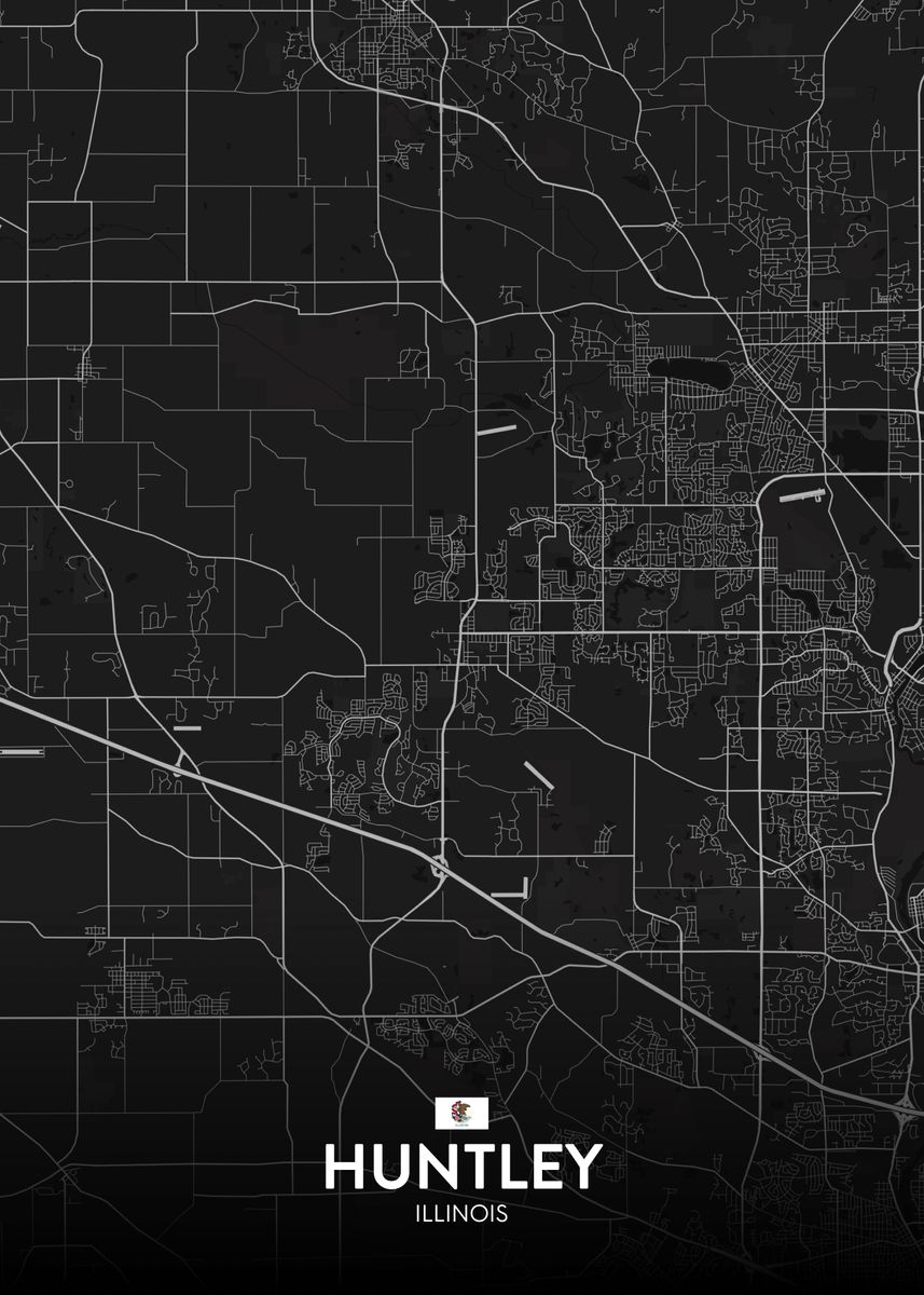 'Huntley IL' Poster by IMR Designs Displate