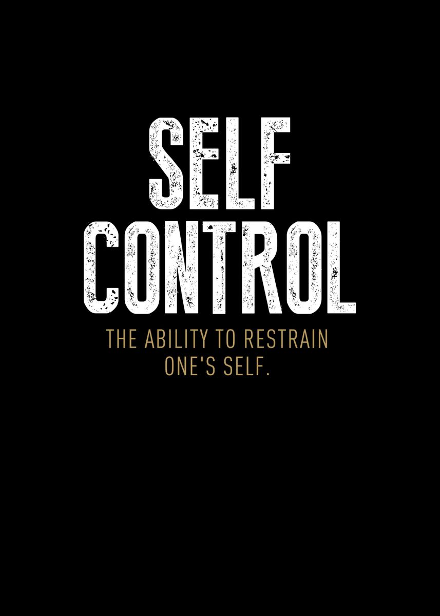'Self Control' Poster, picture, metal print, paint by Pong Lizardo | Displate