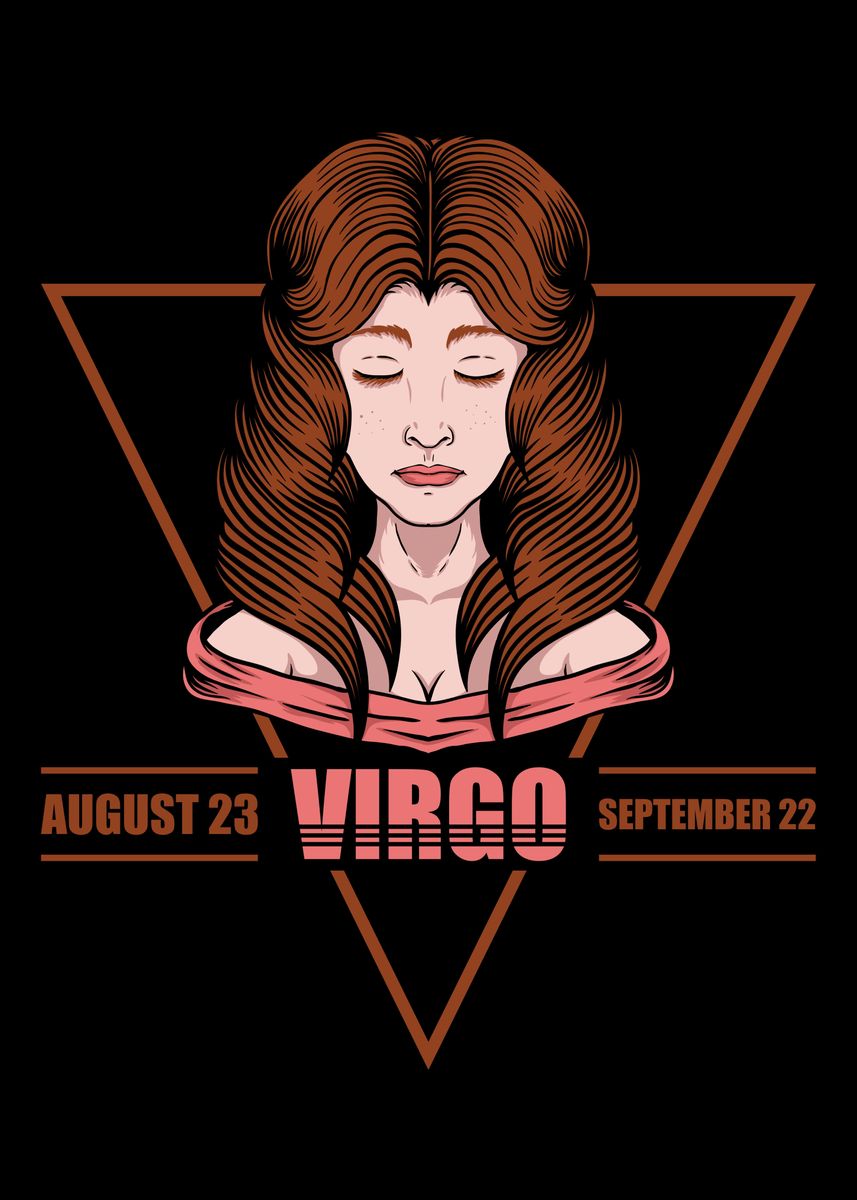 'Zodiac Star Sign Virgo' Poster by Poster Parlor | Displate