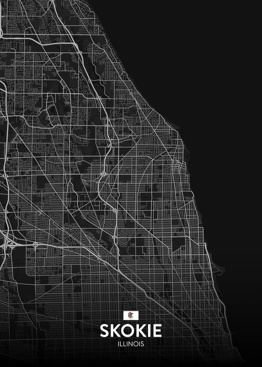 'Skokie IL' Poster by IMR Designs Displate