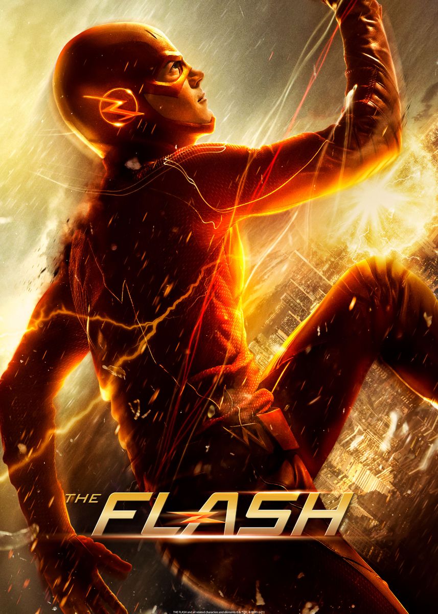 'Flash TV Artwork' Poster, picture, metal print, paint by DC Comics ...