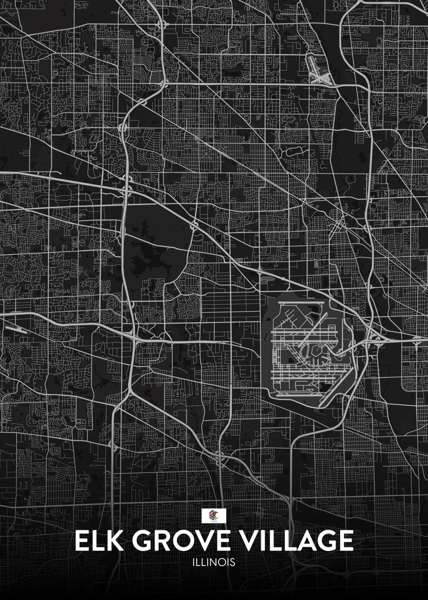 'Elk Grove Village IL' Poster by IMR Designs Displate